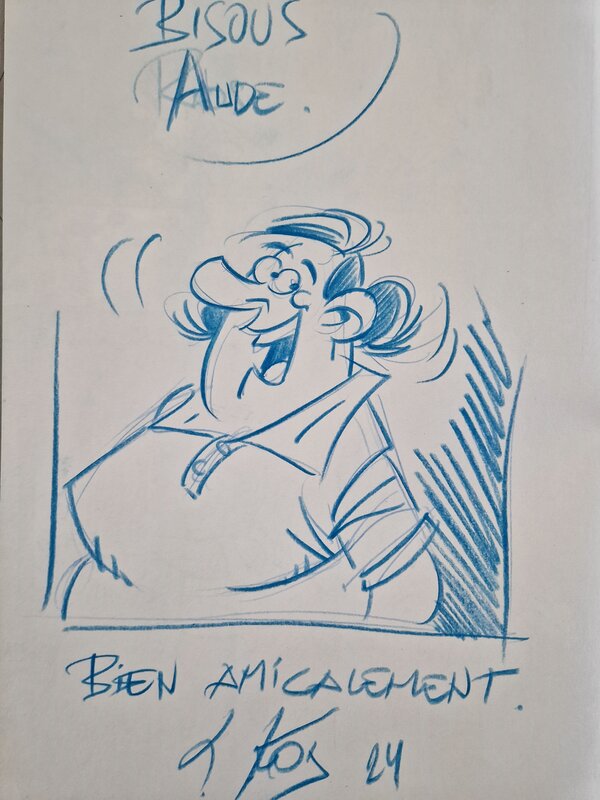 Dédicace de Kox dans l'agent 212 tome 27 - Sketch