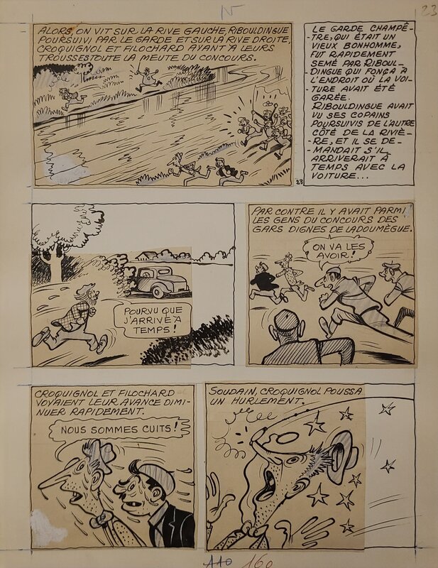 René Pellos, Les Pieds Nickelés superchampions de la pêche - Comic Strip