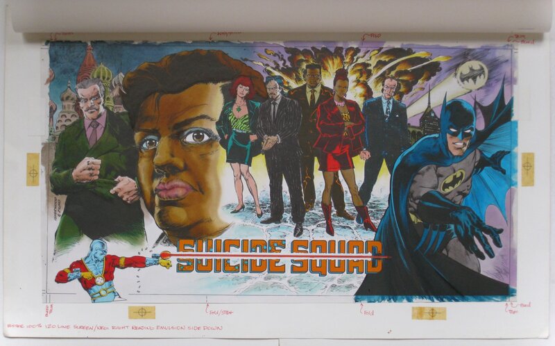 Geof Isherwood, Suicide Squad poster color guide - Planche originale