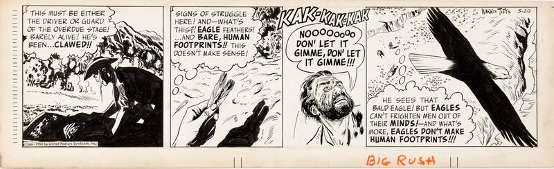 Alex Toth - Casey Ruggles - 05-20-1950 - Planche originale