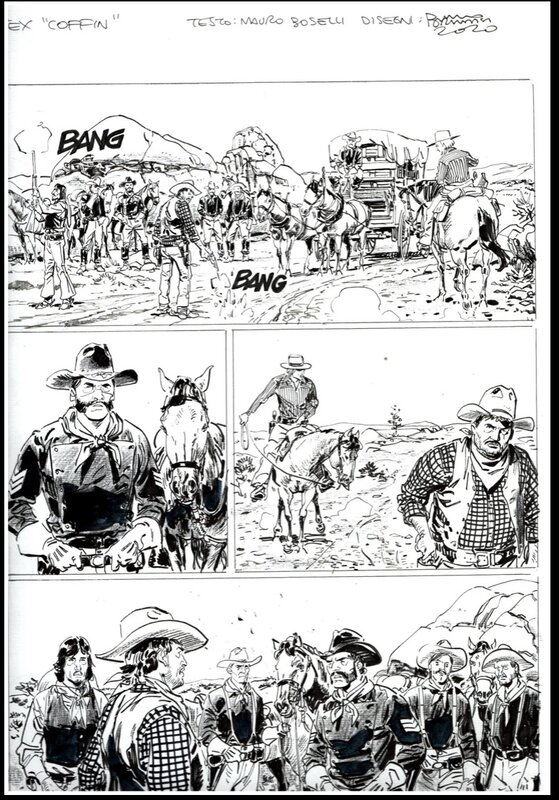 Tex par Bruno Brindisi - Planche originale