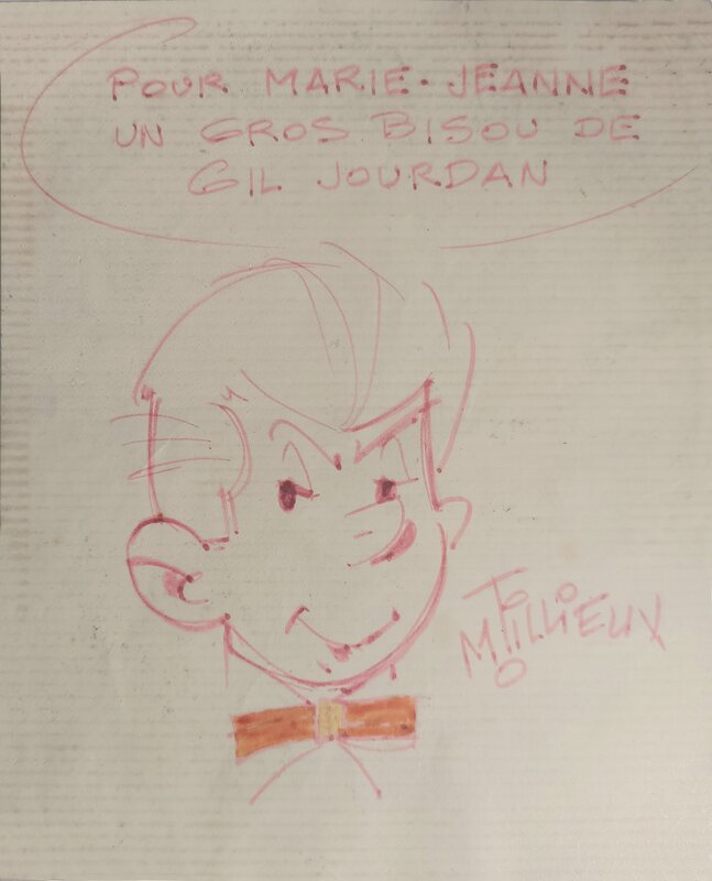 Dédicace Tillieux by Maurice Tilleux - Original art