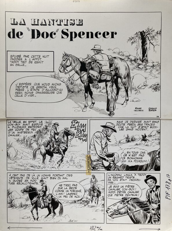 1972 - Teddy Ted par Gérald Forton - Planche originale