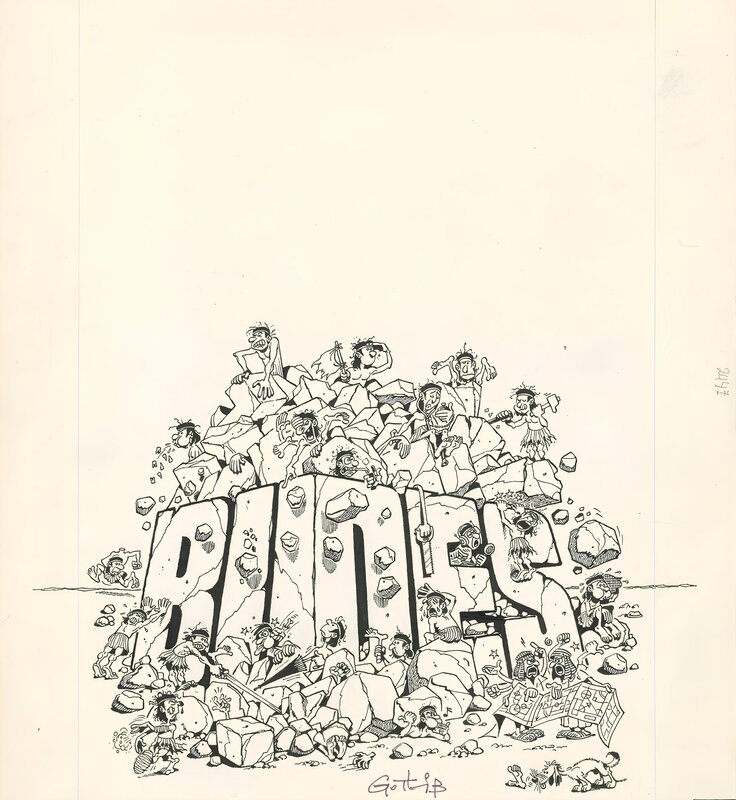 For sale - Gotlib, Le Grand Livre des Bides - Couverture - Original Cover