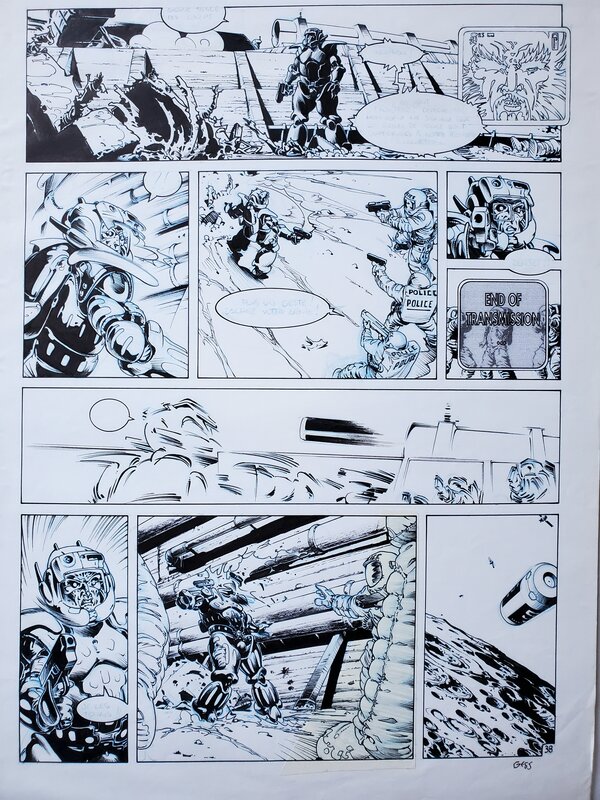 Gess, Olivier Vatine, Fred Duval, Frédéric Blanchard, CARMEN MC CALLUM T1 JUKURPA - Planche originale