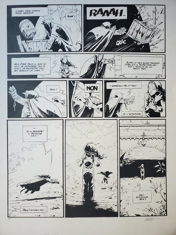 LE LIVRE DE JACK par Olivier Boiscommun - Planche originale