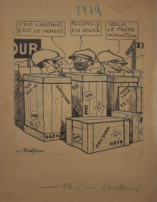 Louis Forton, Les Pieds Nickelés pendant la prohibition - Original Cover