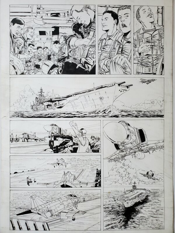 Michel Koeniguer, BOMB ROAD T3 YANKEE STATION - Planche originale