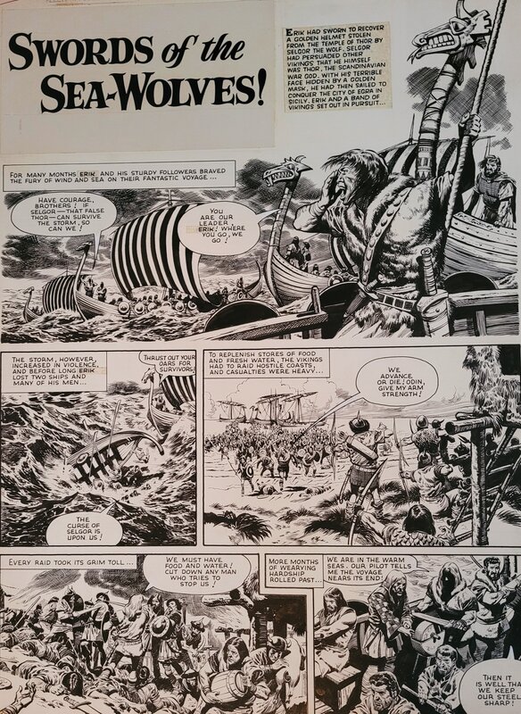 Don Lawrence, Karl/Erik the Viking - Lion Magazine 1964 - Comic Strip
