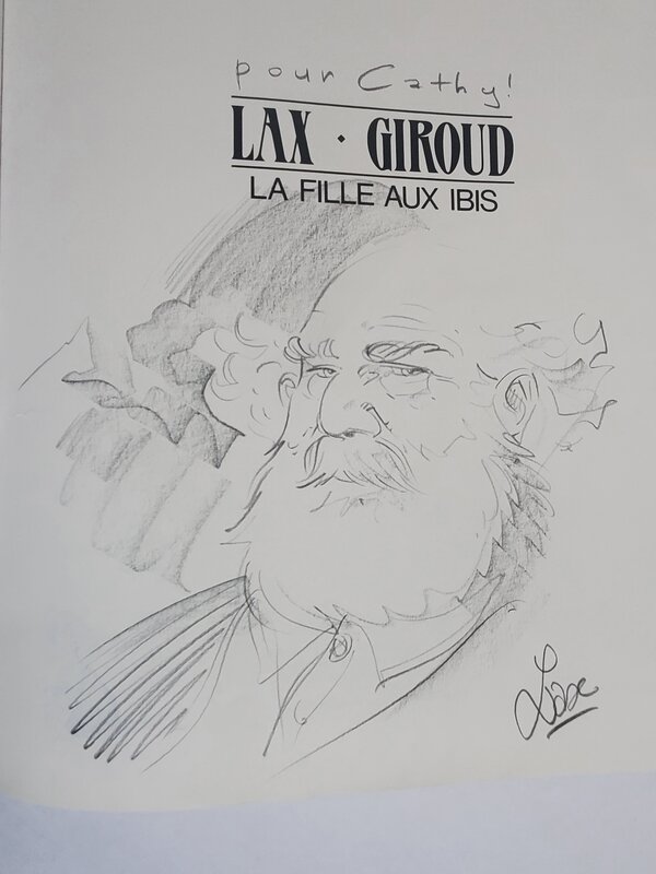 LA FILLE AUX IBIS by Lax - Sketch