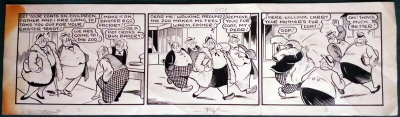 Frank Minnitt, Billy and Bessie Bunter - Comic Strip