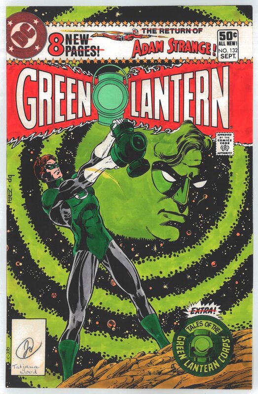 George Perez, Green Lantern Vol. 2 #132 Cover Color Colour Guide Colorguide Colourguide by Tatjana Wood - Original Cover