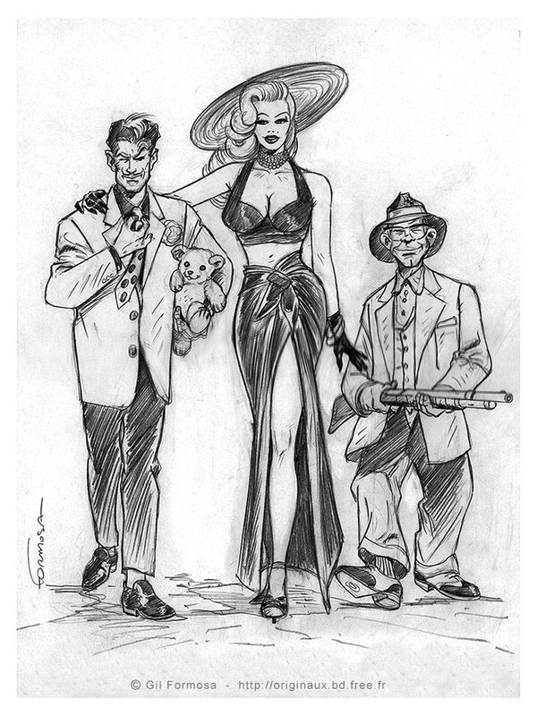 PIN-UP GANG par Formosa Gil - Planche originale