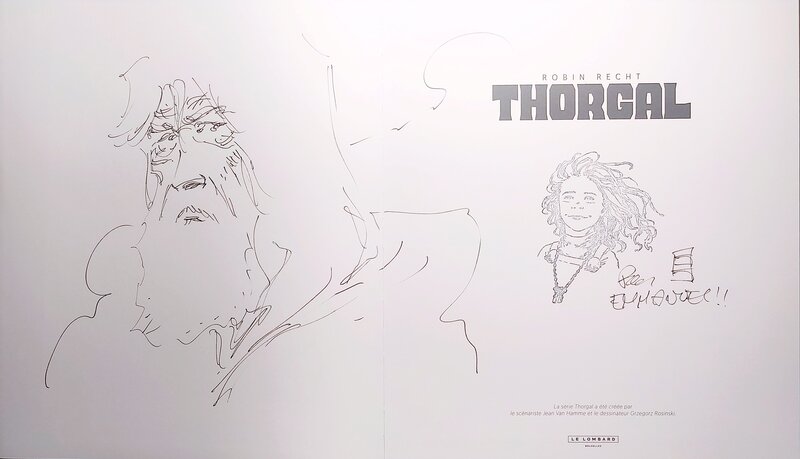 Robin Recht, Thorgal saga Adieu Aaricia 2024Mars22 - Sketch