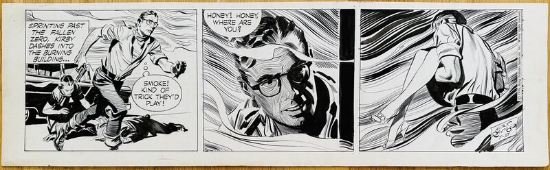 Alex Raymond - Rip Kirby Daily - 27.07.1956 - Planche originale