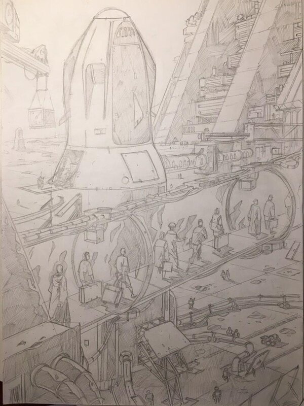 Bones - Blood Moon , crayonné planche 46 - Planche originale