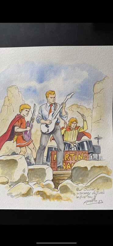 Martin’s band by Christophe Alvès - Original Illustration