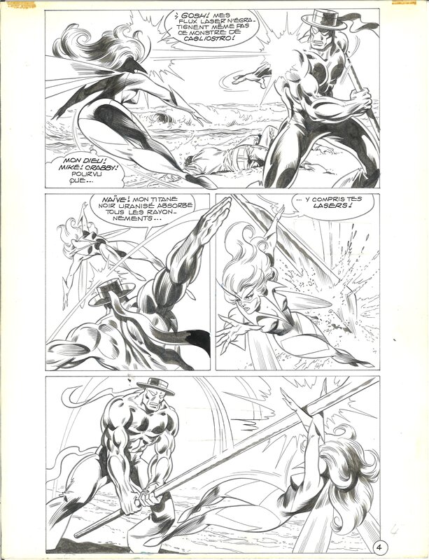 Jean-Yves Mitton, Maurice Chevalier, Mitton, Mikros#33 (3e partie), Psiland, planche n°4, Titans#67, 1984. - Comic Strip