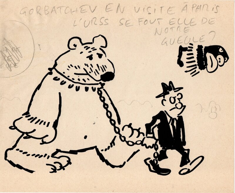 Gorbatchev by Philippe Vuillemin - Original art