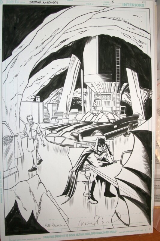 Mike Allred, Batmobile in Bat-Cave - Comic Strip
