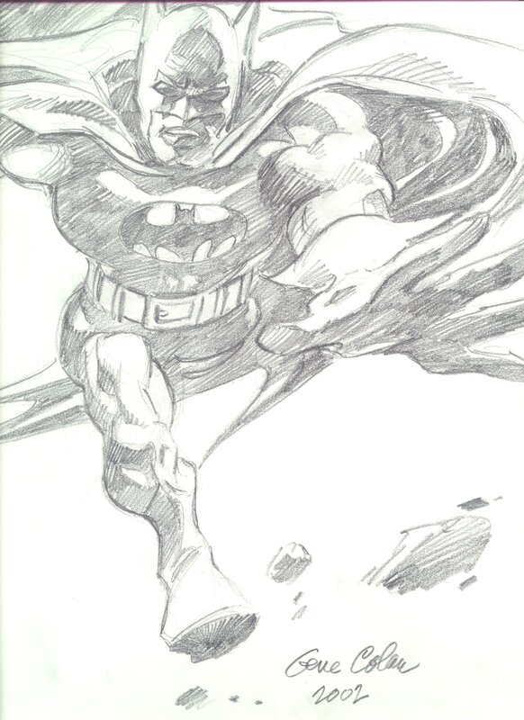 Batman par Gene Colan - Dédicace