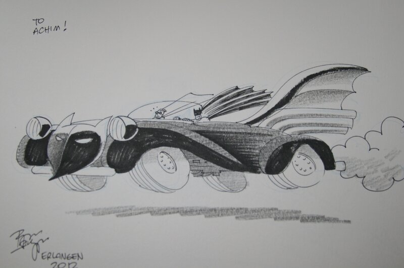 Batmobile by Roger Langridge - Sketch