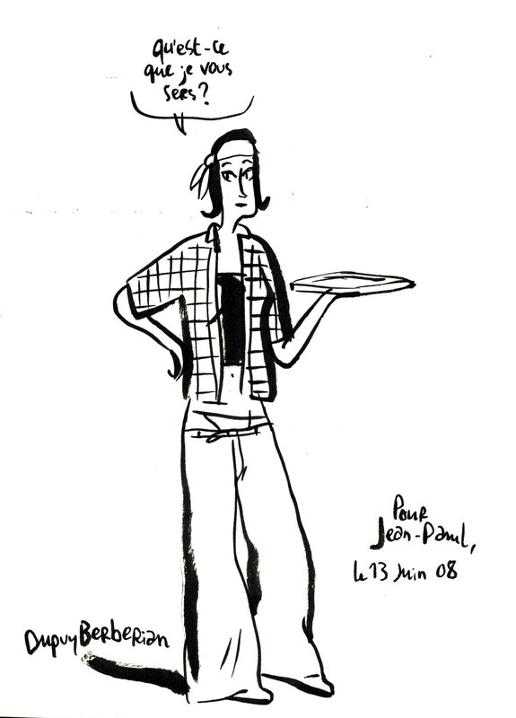 For sale - Philippe Dupuy, Charles Berberian, Dupuy et Berberian : Bienvenue à Boboland tome 1 EO, dédicace - Sketch