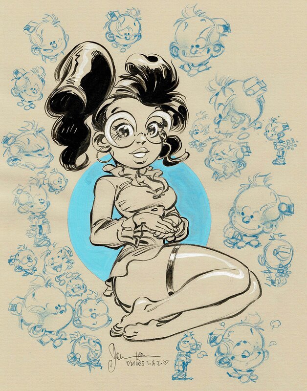 Le Petit Spirou par Dan Verlinden - Illustration originale