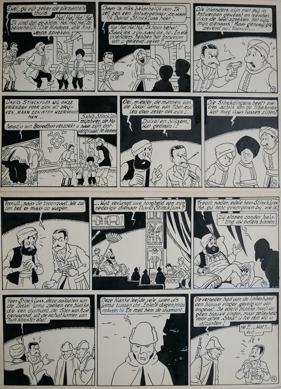 Bob De Moor, Nonkel Zigomar, Snoe en Snolleke - De Blauwe vinger - Comic Strip