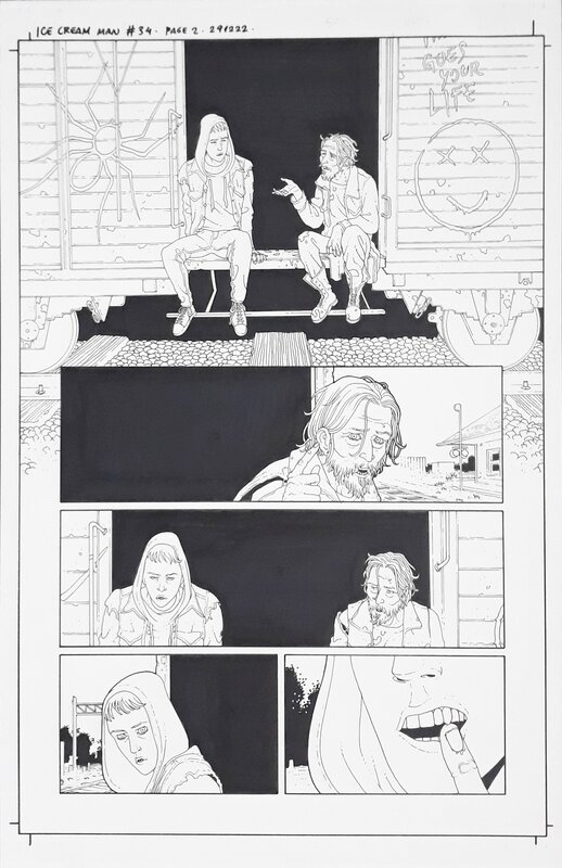 Martin Morazzo, W. Maxwell Prince, Ice Cream Man: Two Tramps - Planche originale