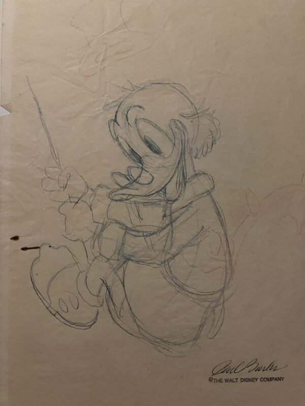 Carl Barks, Preliminary for painting Sailing the Spanish Main - Œuvre originale