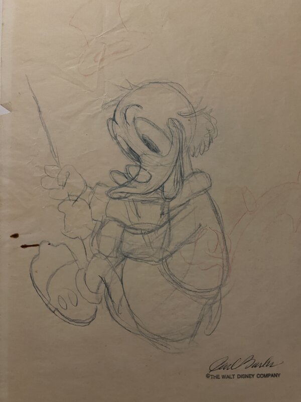 Carl Barks, Preliminary for painting Sailing the Spanish Main - Œuvre originale