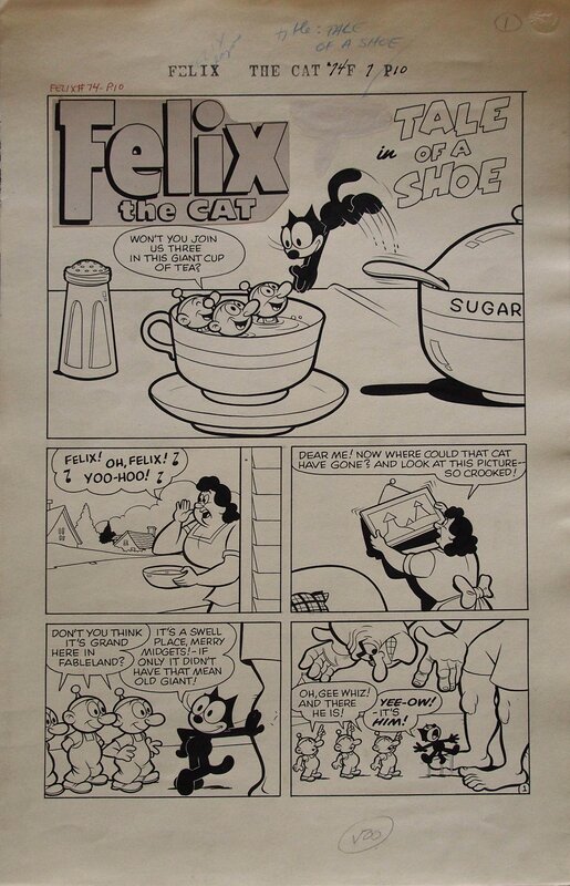 Felix the Cat par Joseph Oriolo - Planche originale