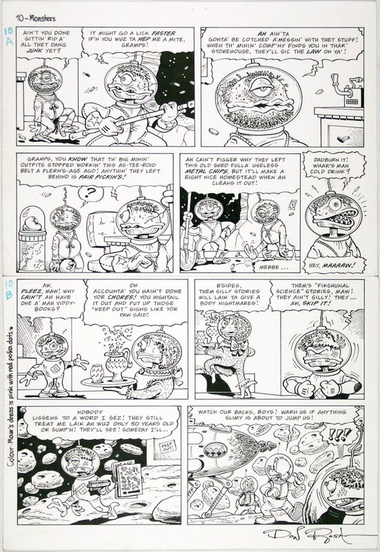For sale - DON ROSA - Attack Of The Hideous Space-Varmints! - Comic Strip