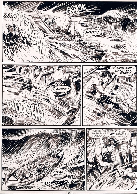 En vente - Ferri, Zagor#426, La guerriere della savana, planche n°26, 2001. - Planche originale