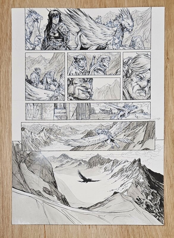 En vente - Pierre-Denis Goux, Nains tome 21 planche 19 - Planche originale