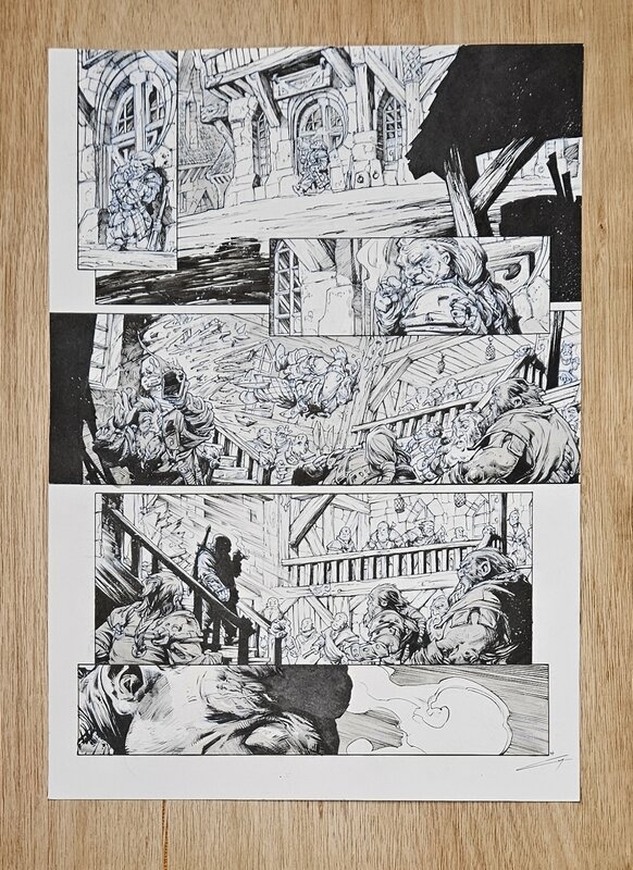 En vente - Pierre-Denis Goux, Nains tome 21 planche 44 - Planche originale