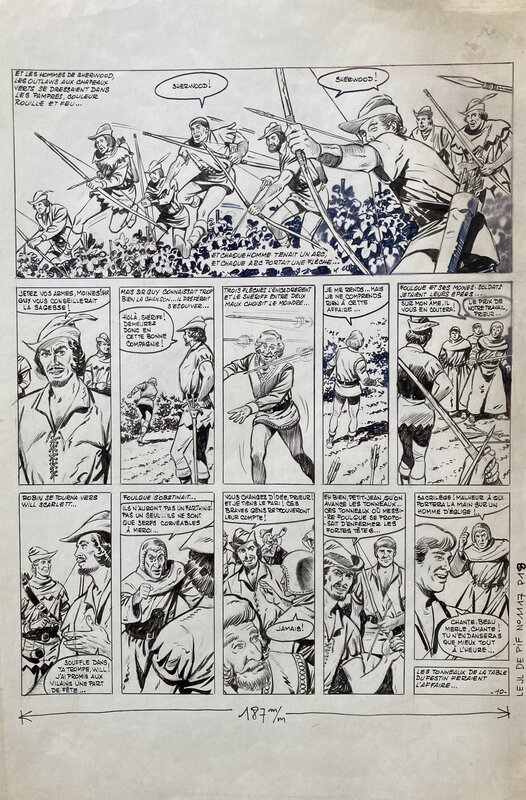 Lucien Nortier, Jean Ollivier, Charlie Kiéfer, 1966 - Robin des bois - Comic Strip