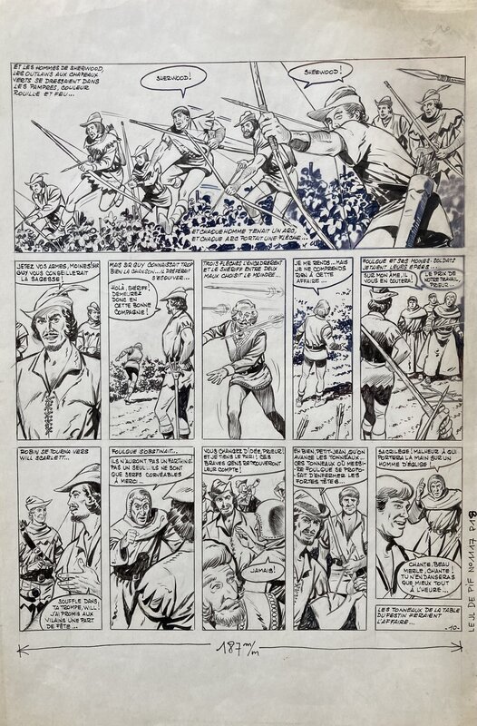 Robin des bois par Lucien Nortier, Jean Ollivier, Charlie Kiéfer - Planche originale