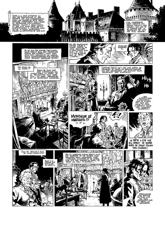 For sale - Jean-Charles Poupard, Les Griffes du Gévaudan, Planche 45 - Comic Strip