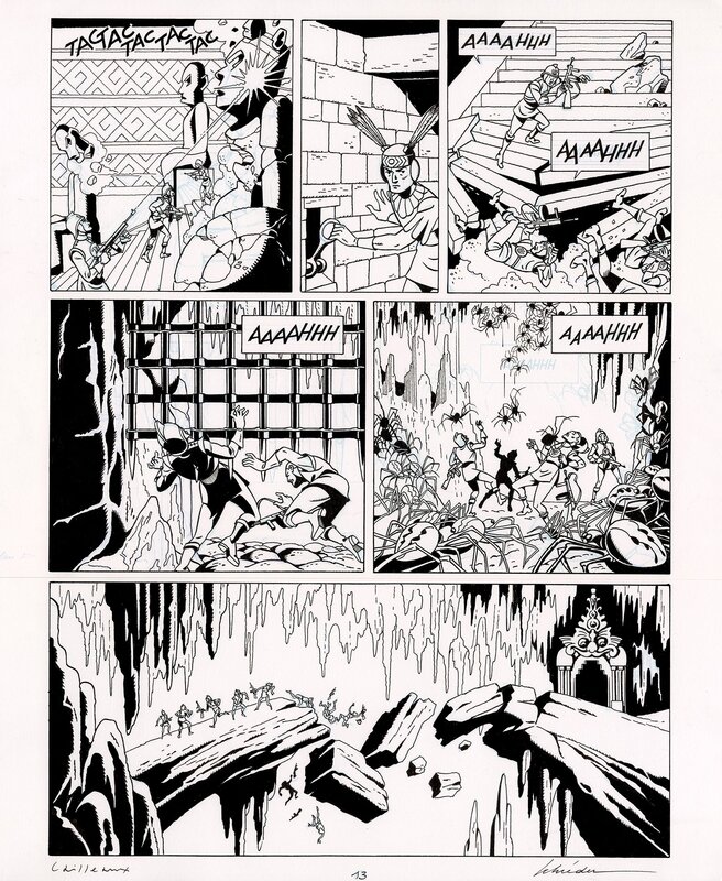 For sale - La flèche ardente by Christian Cailleaux, Etienne Schréder, Edgar Pierre Jacobs, Jean Van Hamme - Comic Strip