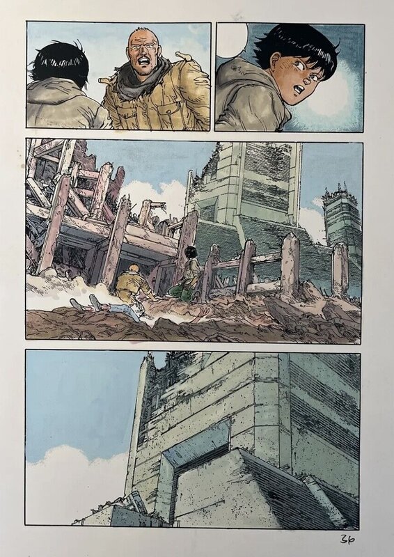 Akira par Steve Oliff, Katsuhiro Otomo - Planche originale