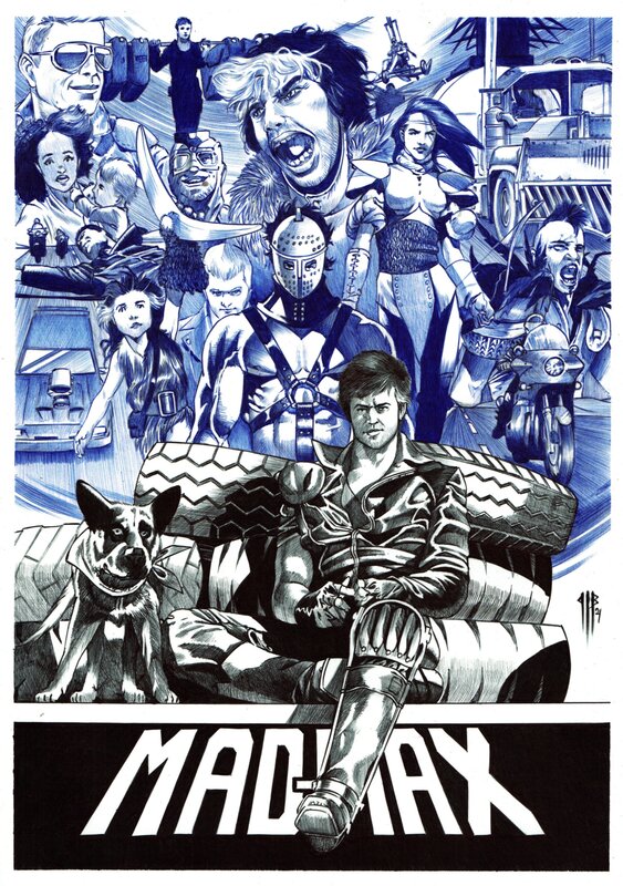 En vente - Mad-Max 1/2 par Philippe Bringel - Illustration originale