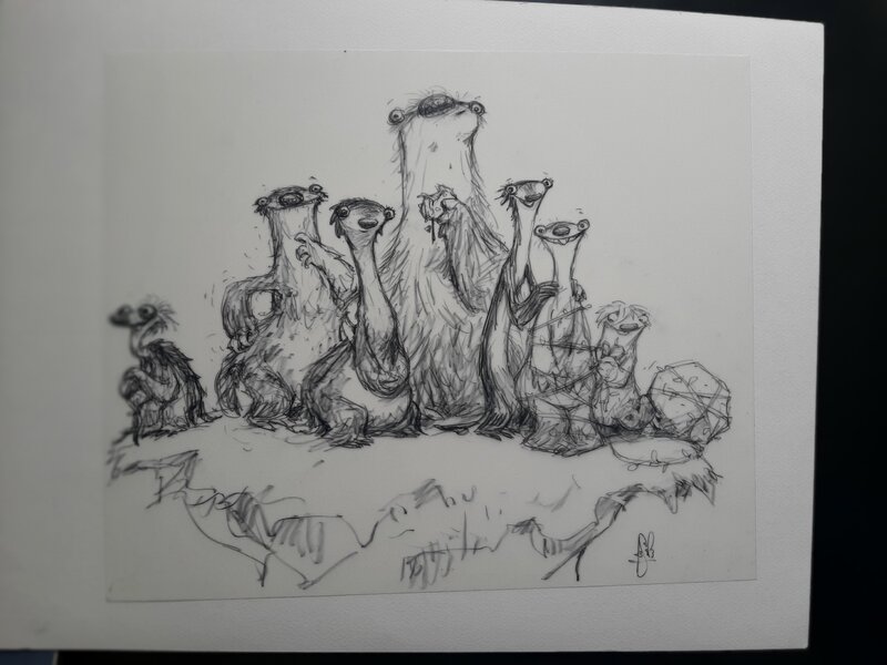 Peter De Sève, Syd et sa famille bienveillante - Planche originale