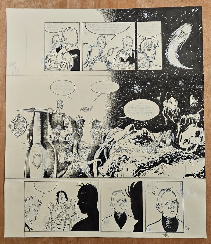 For sale - Fabrice Lebeault, Spirou FONDATION Z - PLANCHE 36 - Comic Strip