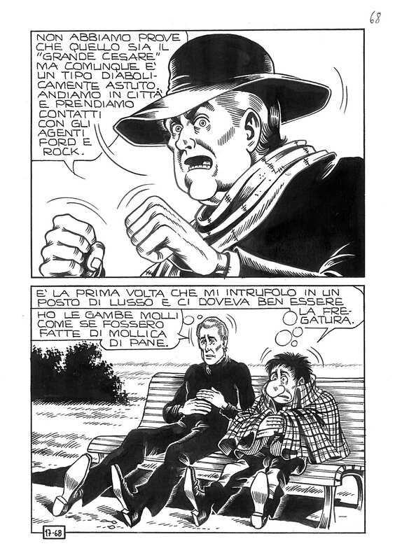 Alan Ford par Magnus, Giovanni Romanini - Planche originale