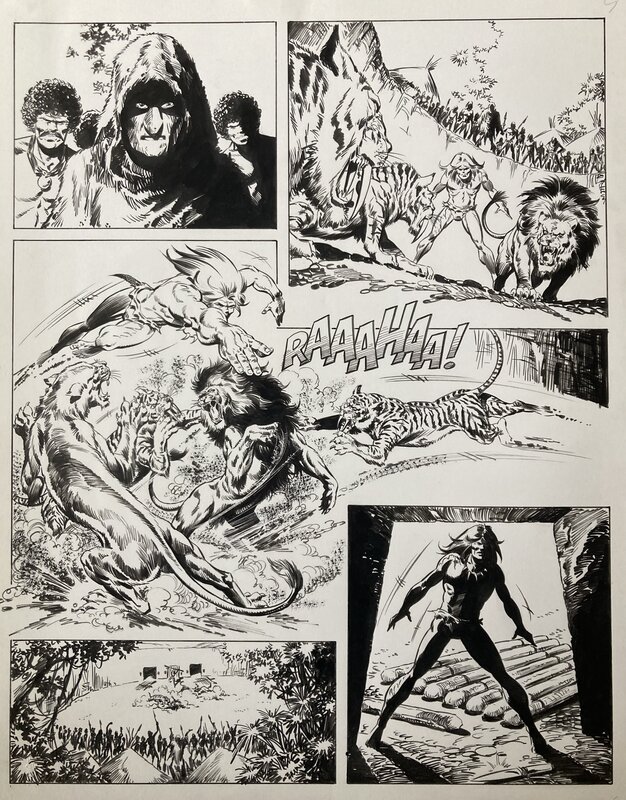 Rahan (inédit) par Romero - Planche originale