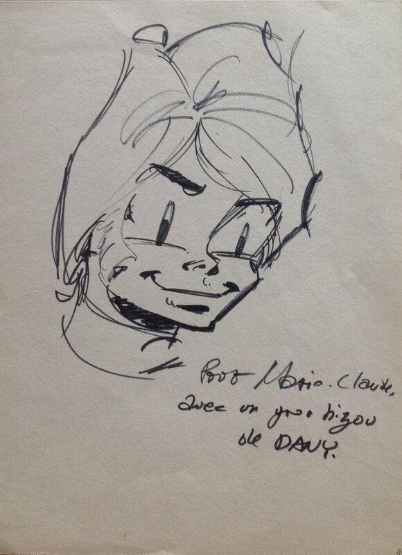 Dany, François Craenhals, Georges Chaulet, Collectif Dessin Dany Olivier Rameau + Pub Craenhals Chevalier Ardent Signé Chaulet Georges Année 80 Convention BD - Sketch