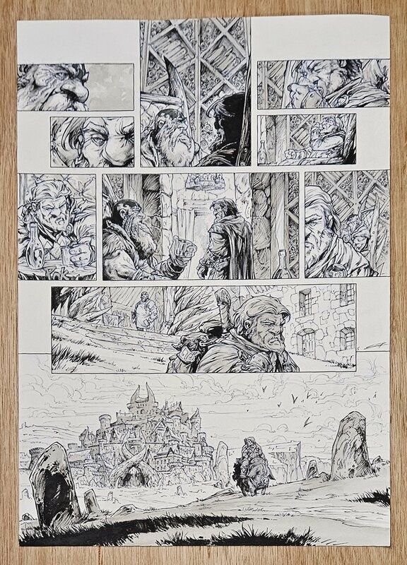 En vente - Pierre-Denis Goux, Nains tome 21 planche 05 - Planche originale