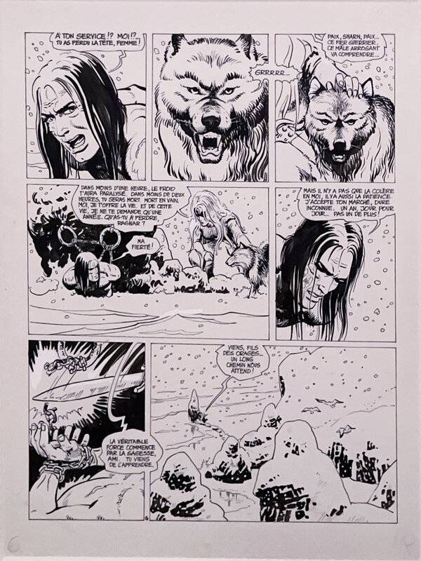 Grzegorz Rosinski, Planche Originale Thorgal Tome 1 - La Magicienne Trahie - Planche originale